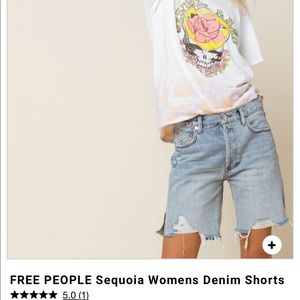 FREE PEOPLE Sequoia Womens Denim Shorts